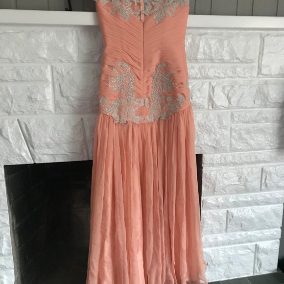 Salmon maxi dress - Picture 2 of 3